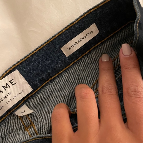 Frame Jeans Le High Skinny Crop Size 27 - Picture 5 of 7